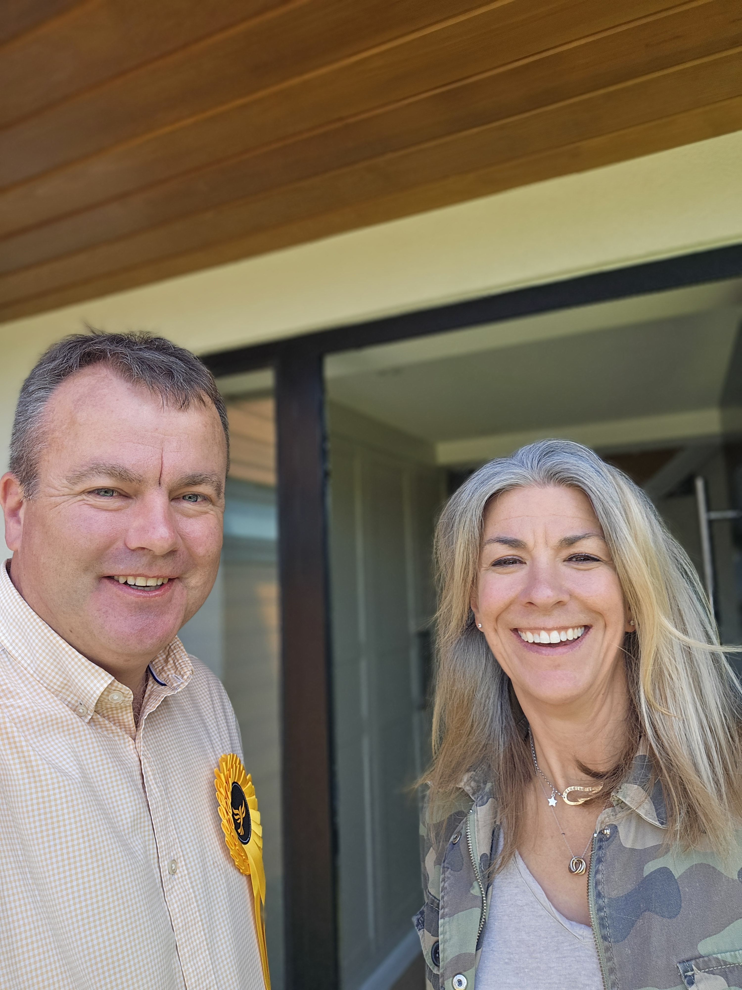 Richard Streatfeild campaigning in Sevenoaks